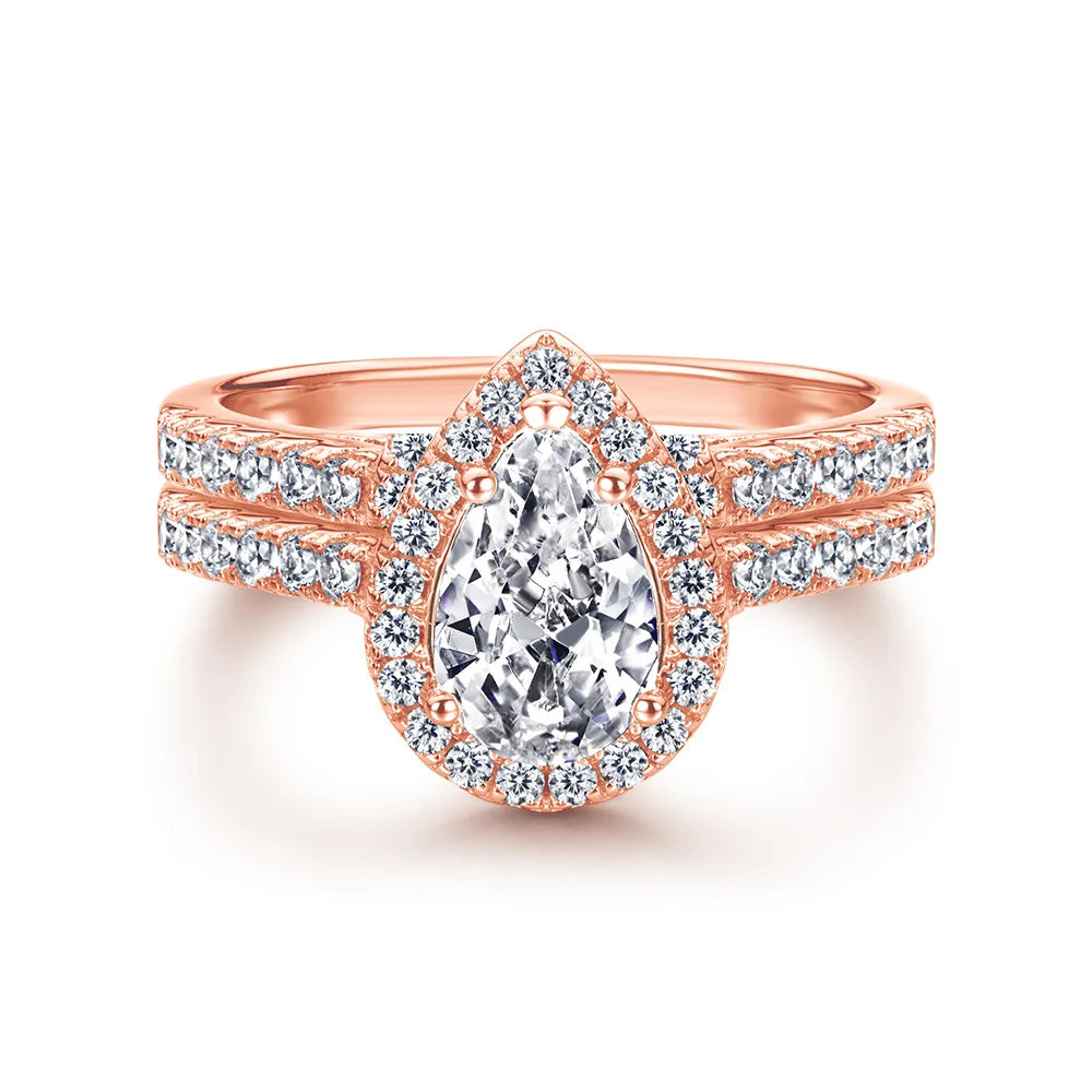 Bague MuShan en argent sterling 925 avec oxyde de zirconium triangulaire 5A, style décontracté pour femme, plaqué or véritable, bijoux fins