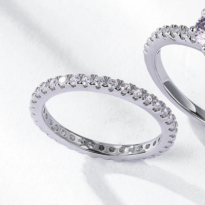 MUHAN Luxury Jewelry  925 Sterling Silver Ring Wedding Band  Women GRA Certificate Moissanite Diamond Rings D Color Fine Jewelry