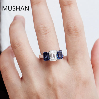 MUSHAN Luxury Custom 14K 18K Gold Rings Band Jewelry With Moissanite Diamond Lab Grown Gemstones Diamond Wedding Ring For Women