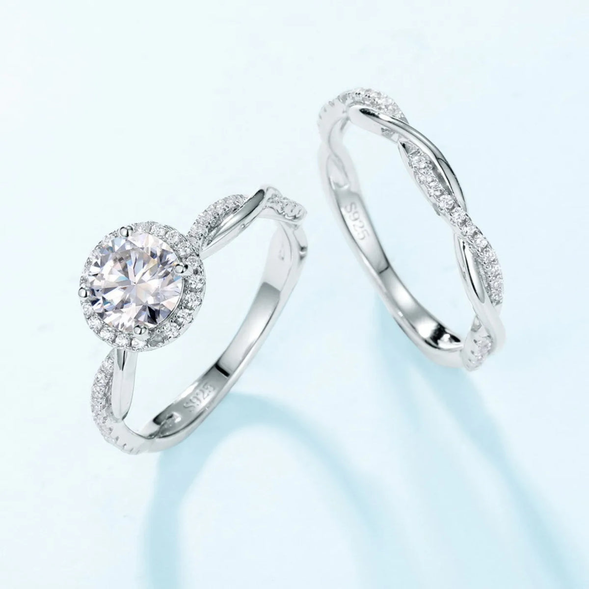 MUHAN Luxury Jewelry  925 Sterling Silver Ring Wedding Band  Women GRA Certificate Moissanite Diamond Rings D Color Fine Jewelry