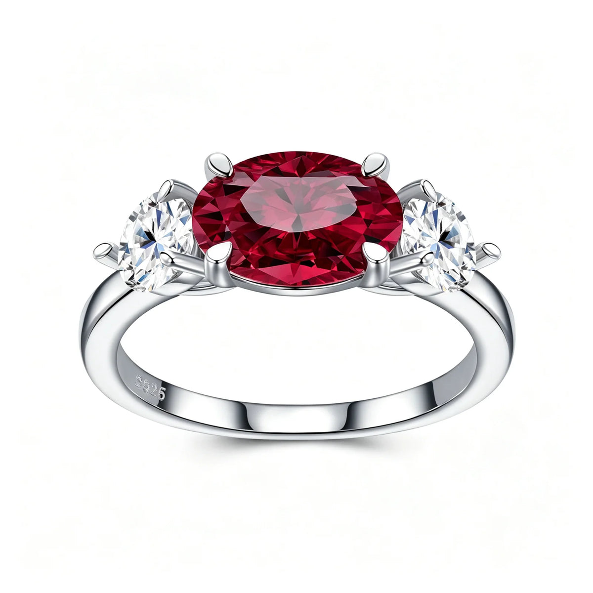 MUSHAN Custom Jewelry 925 Sterling Silver Ring Band 1.5 ct Lab Grown Gemstones Ruby Emerald Sapphire Sunflower Rings Jewelry