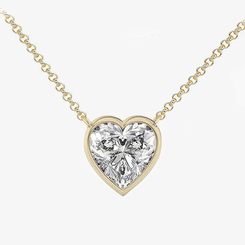 MUSHAN Bespoke Jewelry 925 Sterling Silver Necklace Moissanite D Color VVS Fine Opulent 925 Sterling Silver Pendants Diamond