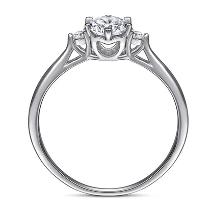 MuShan Jewelry 925 Sterling Silver Rings Bands Engagement Ring 7A Cubic Zirconia  Women Valentine Rings Bands  Women Gift