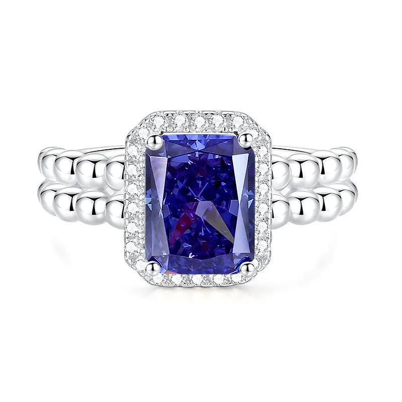 Bague de marque MuShan en argent sterling 925 avec diamant haut carbone (HCD) pour femme, plaquée rhodium, bijou de joaillerie