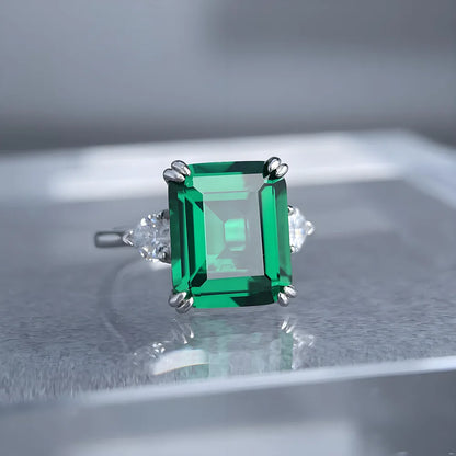 Anillo de boda de plata de ley 925 MuShan Jewelry, anillo para mujer con diamante de alto carbono, estilo vintage, estilo glamuroso, joyería fina