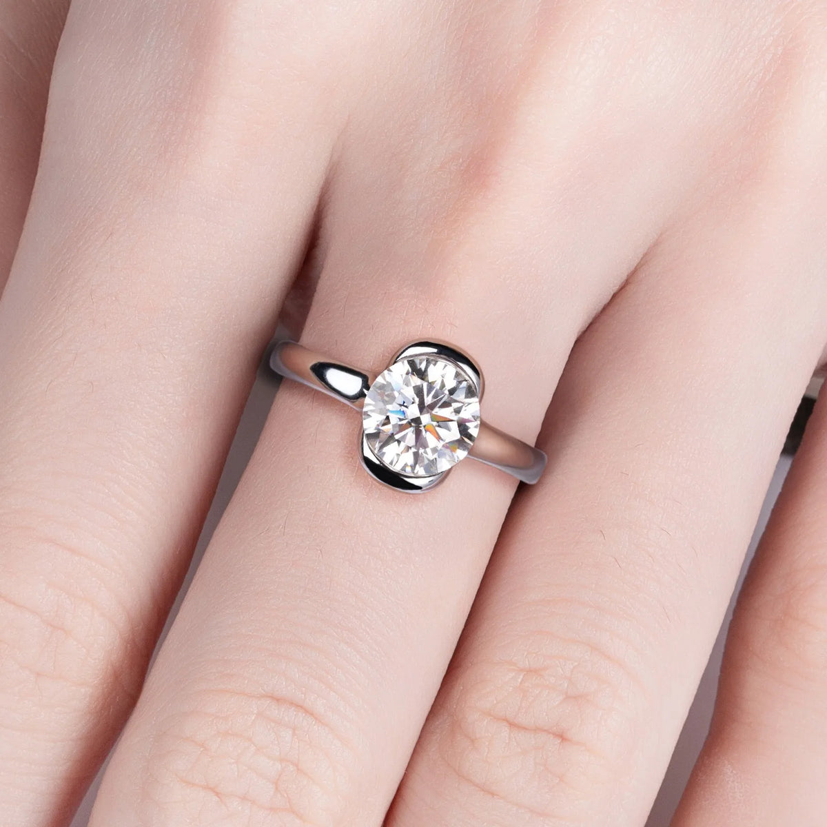 MUSHAN Luxury Jewelry 925 Sterling Silver Ring Band Women GRA Certificated Moissanite Diamond Emerald D Color Rings Fine Jewelry