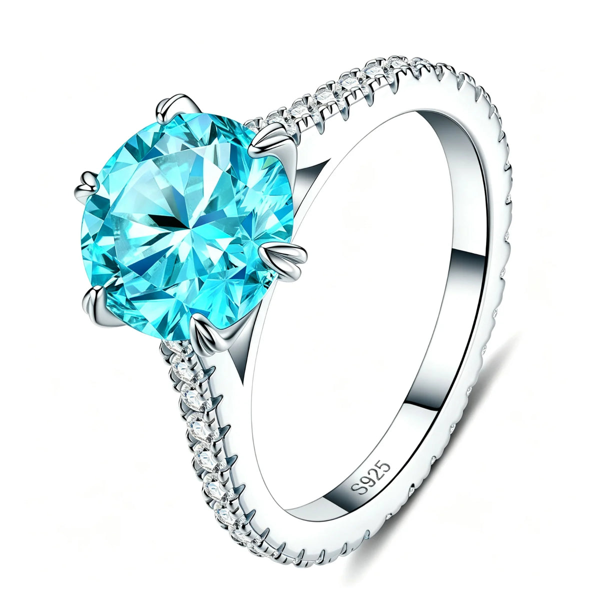 MUSHAN Custom Jewelry 925 Sterling Silver Ring Band for Women 1ct Lab Grown Gemstones Ruby Emerald Sapphire Rings Jewelry