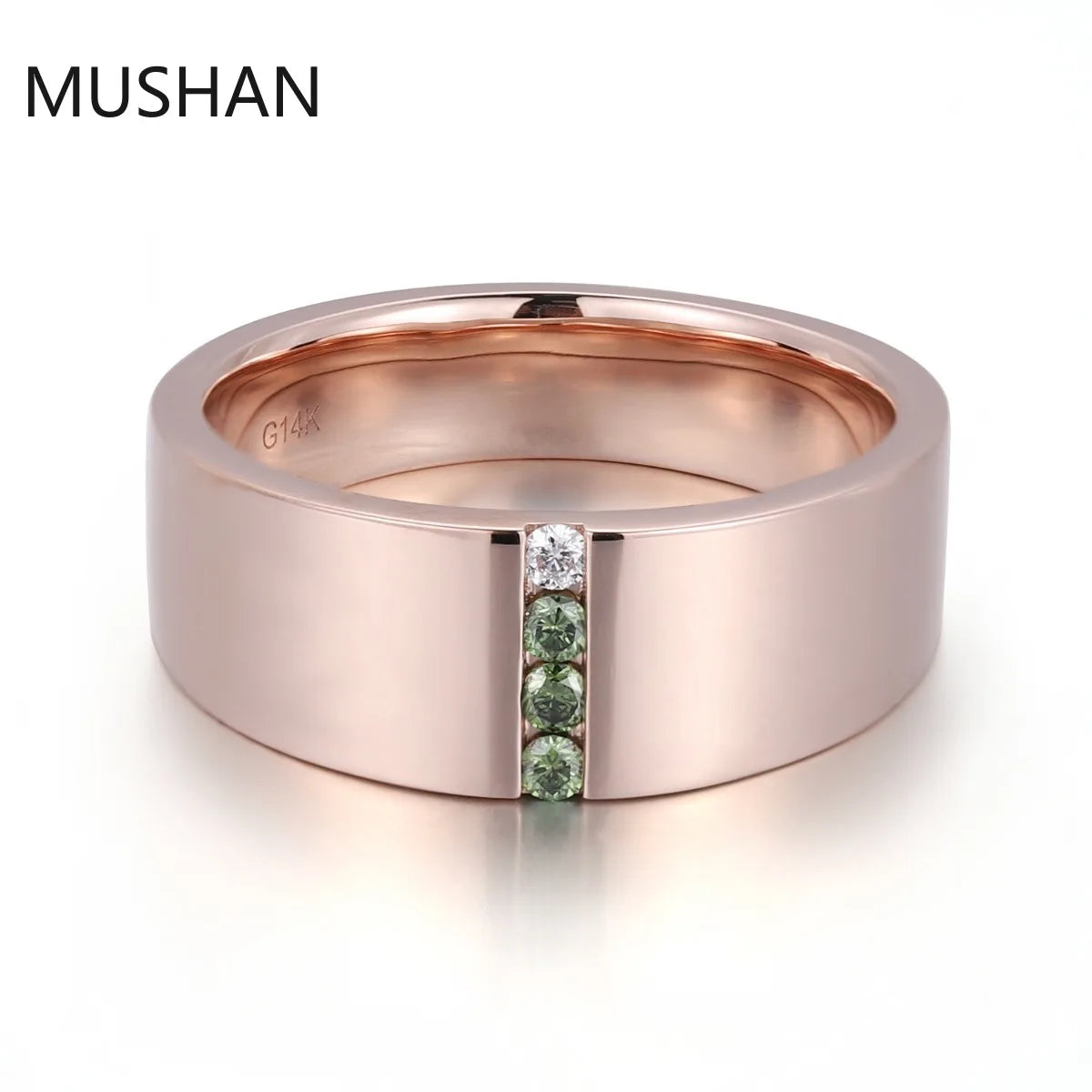 MUSHAN Luxury Custom Jewelry 925 Sterling Silver 10K14K 18K Gold Rings Band D Color Moissanite Diamond Wedding Ring For Women