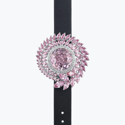 Pulsera de tenis romántica de plata de ley 925 de MuShan Jewelry, con circonita 7A, para compromiso y aniversario de mujer