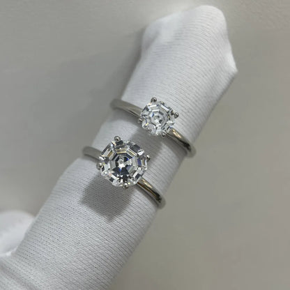 MUSHAN Luxury Jewelry 925 Sterling Silver Ring Band Women CMA Certificated High Carbon Gemstones Rings Fine Jewelry