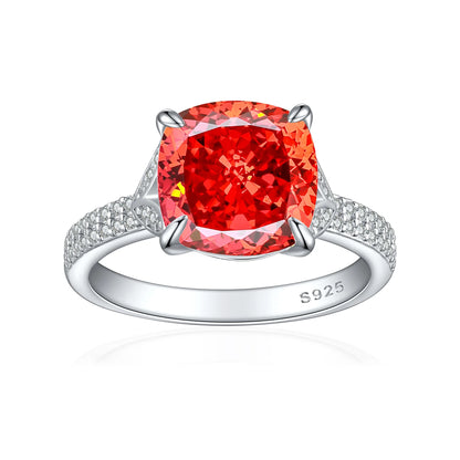 Anillo de plata de ley 925 de MuShan Jewelry, alianza de boda, diamante de alto carbono, regalo para mejor amiga, regalo para novia, anillos para mujer, joyería fina