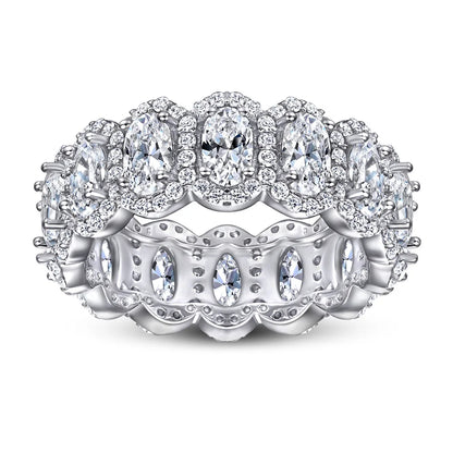 Bague MuShan Jewelry en argent sterling 925, anneau orné de zircone cubique 7A, bague de fiançailles pour femme, cadeau pour femme