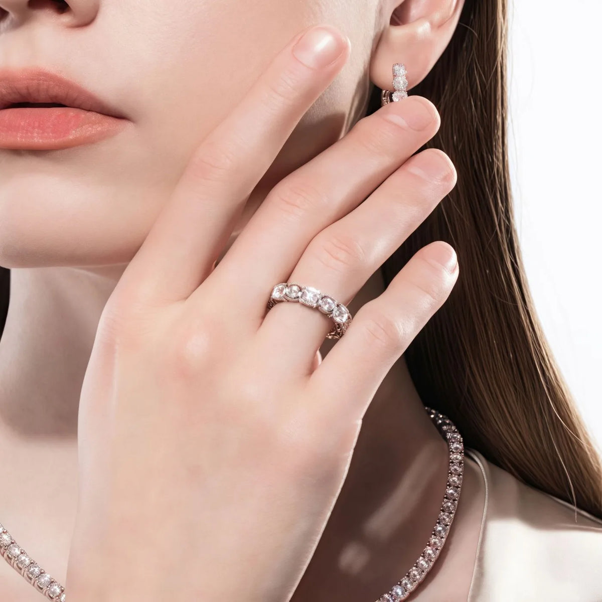 MUHAN Luxury Jewelry  925 Sterling Silver Ring Wedding Band  Women GRA Certificate Moissanite Diamond Rings D Color Fine Jewelry