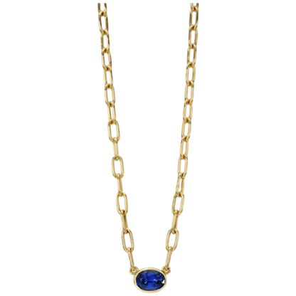 MUSHAN Bespoke Jewelry 925 Sterling Silver Chain Necklace Lab Grown Emerald Ruby Sapphire Gemstones Pendant Necklace for Women