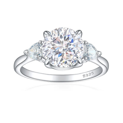 MuShan Jewelry 925 Sterling Silver Ring Wedding Band High Carbon Diamond Vintage Style Premium Jewelry Women Rings Fine Jewelry