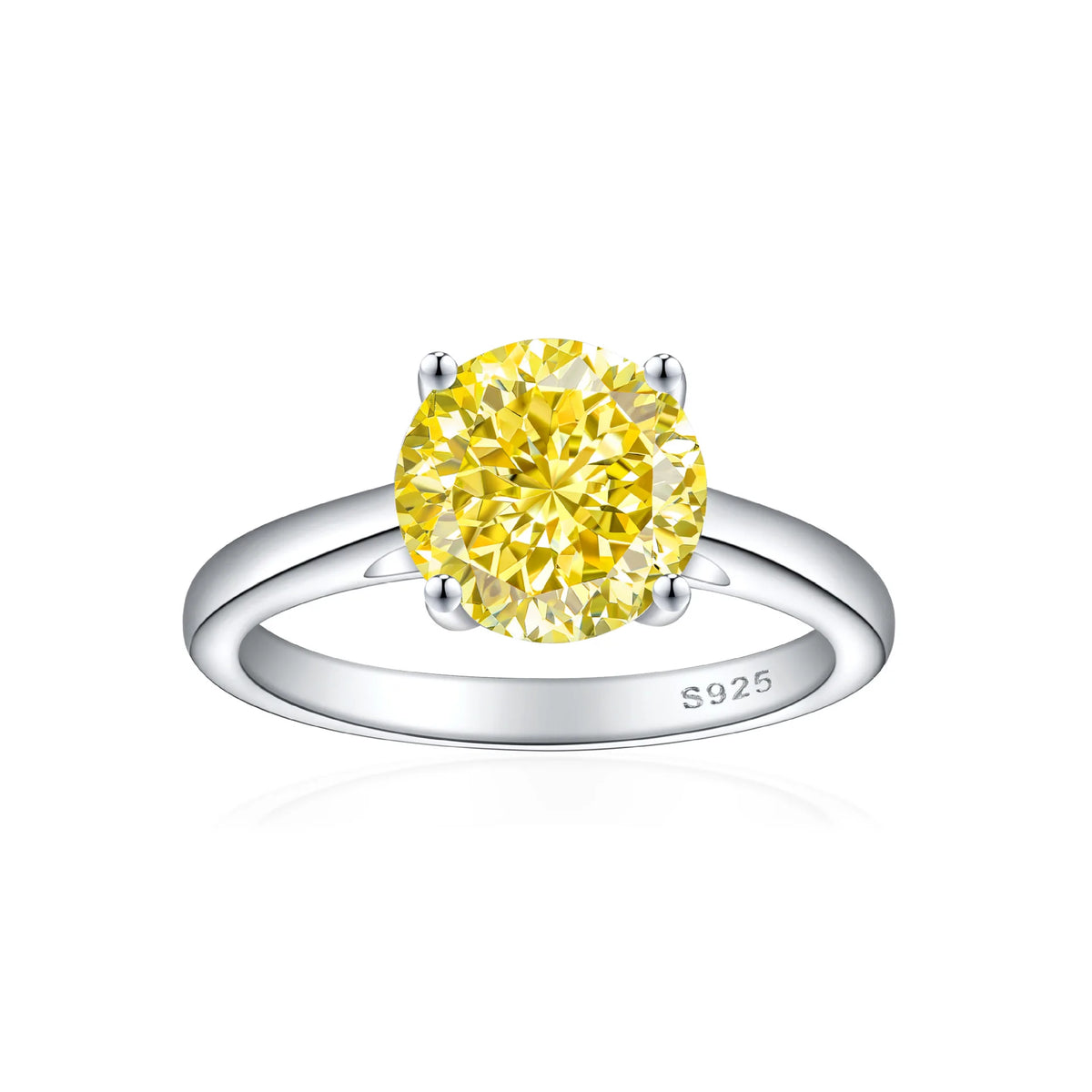 MuShan Jewelry 925 Sterling Silver Ring Wedding Band HCD Gemstones Minimalist Style Statement Jewelry Women Rings Fine Jewelry