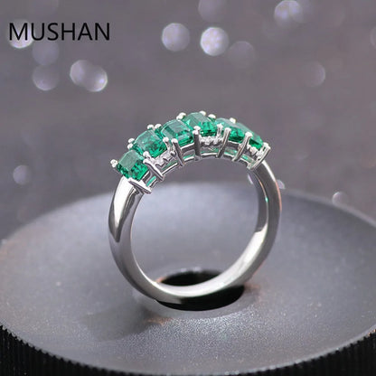MUSHAN Luxury Custom 14K 18K Gold Rings Band Jewelry With Moissanite Diamond Lab Grown Gemstones Diamond Wedding Ring For Women
