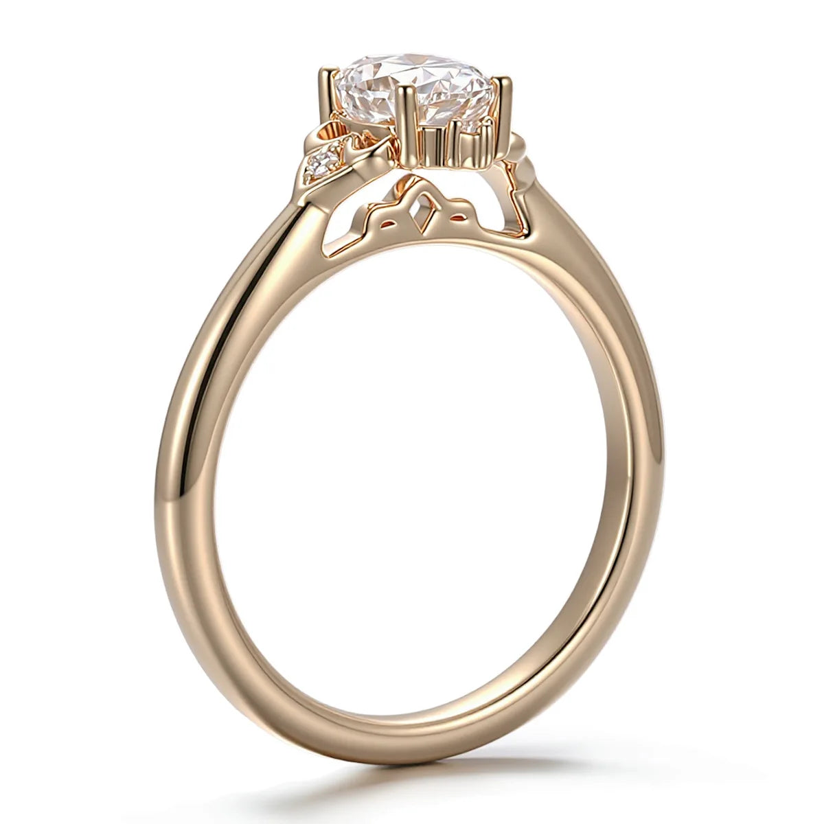 MUSHAN Bespoke Jewelry D VVS1 Moissanite Diamond Ring Band Platinum PT950 10K 14K 18K Gold Jewelry Rings For Women Wedding Party