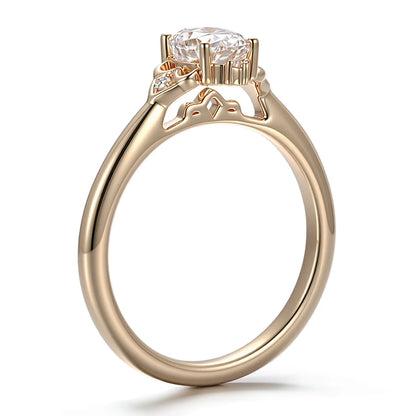 MUSHAN Bespoke Jewelry D VVS1 Moissanite Diamond Ring Band Platinum PT950 10K 14K 18K Gold Jewelry Rings For Women Wedding Party