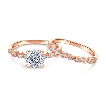 Bague de mariage MuShan Jewelry en argent sterling 925, pierres précieuses HCD, cadeau pour la fête des mères, bague minimaliste pour femme, bijou raffiné