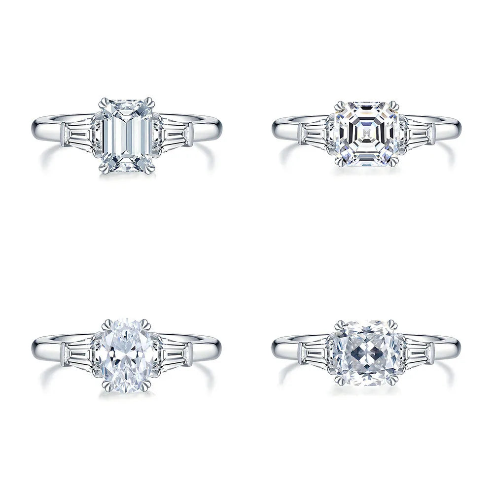 Anillo de compromiso de plata de ley 925 MuShan Jewelry, alianza de boda con diamante de alto carbono, regalo para fiestas, joyería fina para mujer