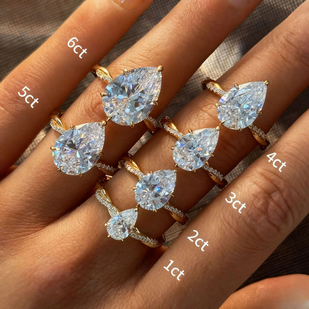 MuShan Designer Jewelry 925 Sterling Silver Ring Moissanite Promise Ring Women 18K Real Gold Plated MST Patent Fine Rings