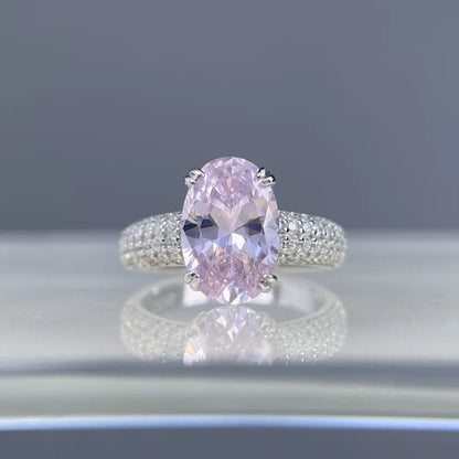 Anillo de compromiso de plata de ley 925 MuShan Jewelry con diamante de carbono de alta calidad, regalo de cumpleaños, joyería elegante, anillos para mujer, joyería fina