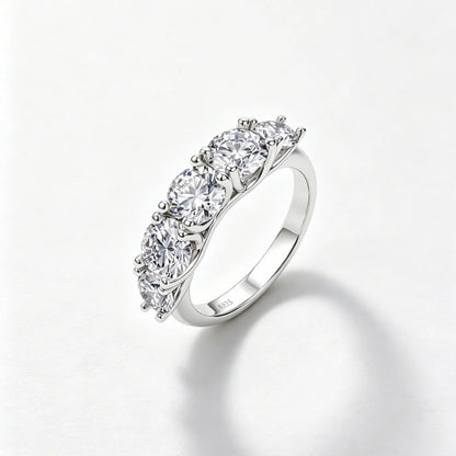 MUHAN Luxury Jewelry  925 Sterling Silver Ring Wedding Band  Women GRA Certificate Moissanite Diamond Rings D Color Fine Jewelry