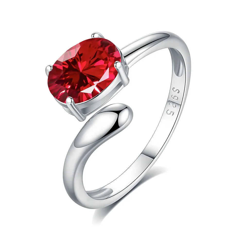MuShan Jewelry 925 Sterling Silver Ring Wedding Band HCD Gemstones Bachelorette Gift Romantic Style Women Rings Fine Jewelry