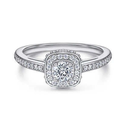 MuShan Jewelry 925 Sterling Silver Rings Bands Rings Bands Ring 7A Cubic Zirconia Rings Bands Engagement Anniversary  Women Gift