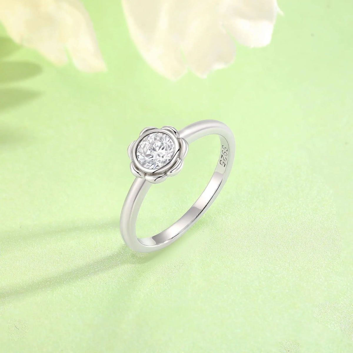 Bague de mariage MuShan Jewelry en argent sterling 925 avec diamant à haute teneur en carbone, cadeau pour fille ou petite amie, bague pour femme, bijou raffiné
