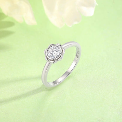 Bague de mariage MuShan Jewelry en argent sterling 925 avec diamant à haute teneur en carbone, cadeau pour fille ou petite amie, bague pour femme, bijou raffiné