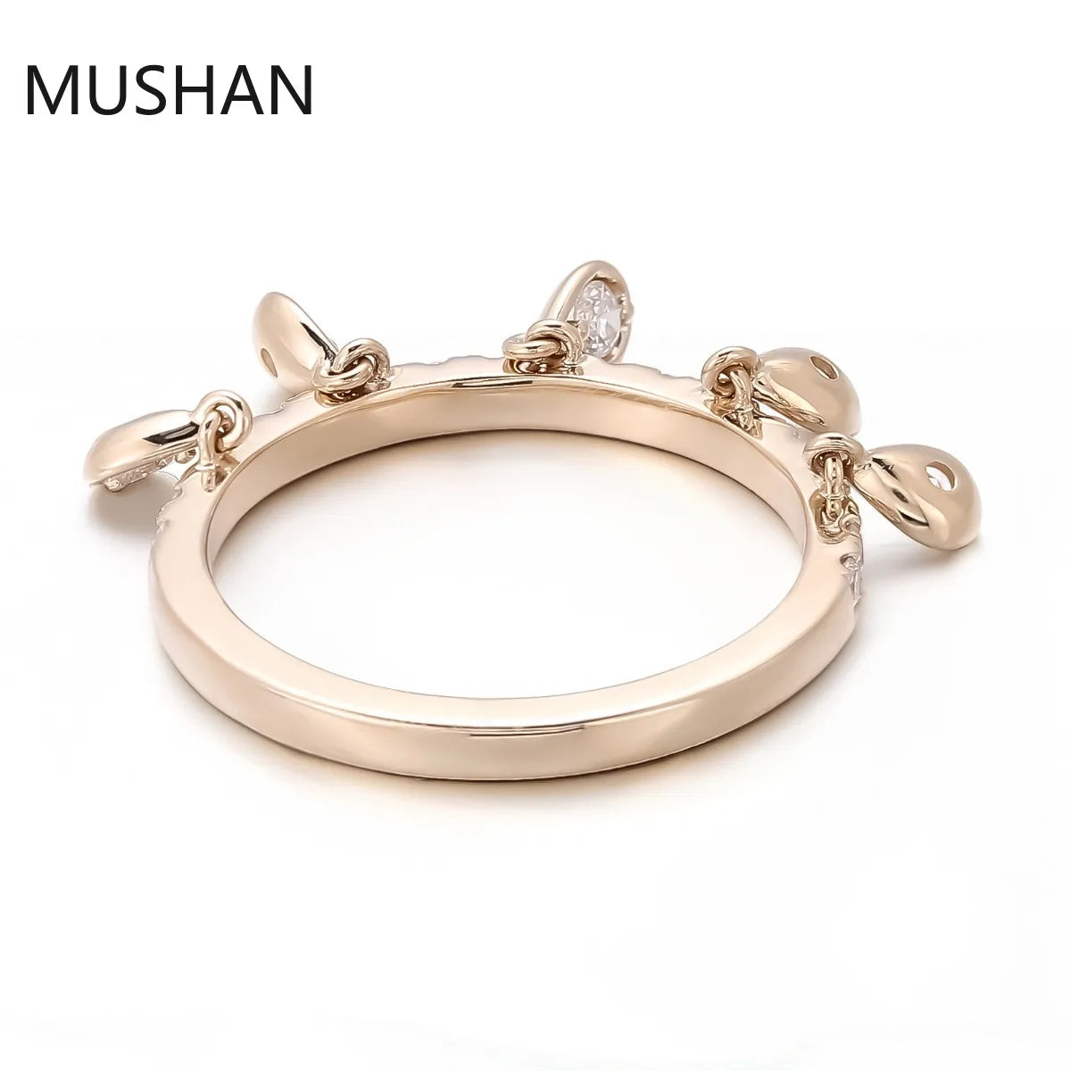 MUSHAN Luxury Custom 14K 18K Gold Rings Band Wedding Jewelry Luxury IGI Certificated Lab Grown Diamond Ring For Women Gifts