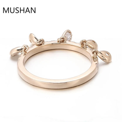 MUSHAN Luxury Custom 14K 18K Gold Rings Band Wedding Jewelry Luxury IGI Certificated Lab Grown Diamond Ring For Women Gifts