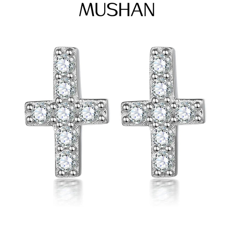 Pendientes de joyería de lujo MuShan de plata de ley 925 con circonita de grado 7A, estilo vacacional para novia, joyería fina chapada en oro real