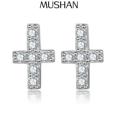 Pendientes de joyería de lujo MuShan de plata de ley 925 con circonita de grado 7A, estilo vacacional para novia, joyería fina chapada en oro real