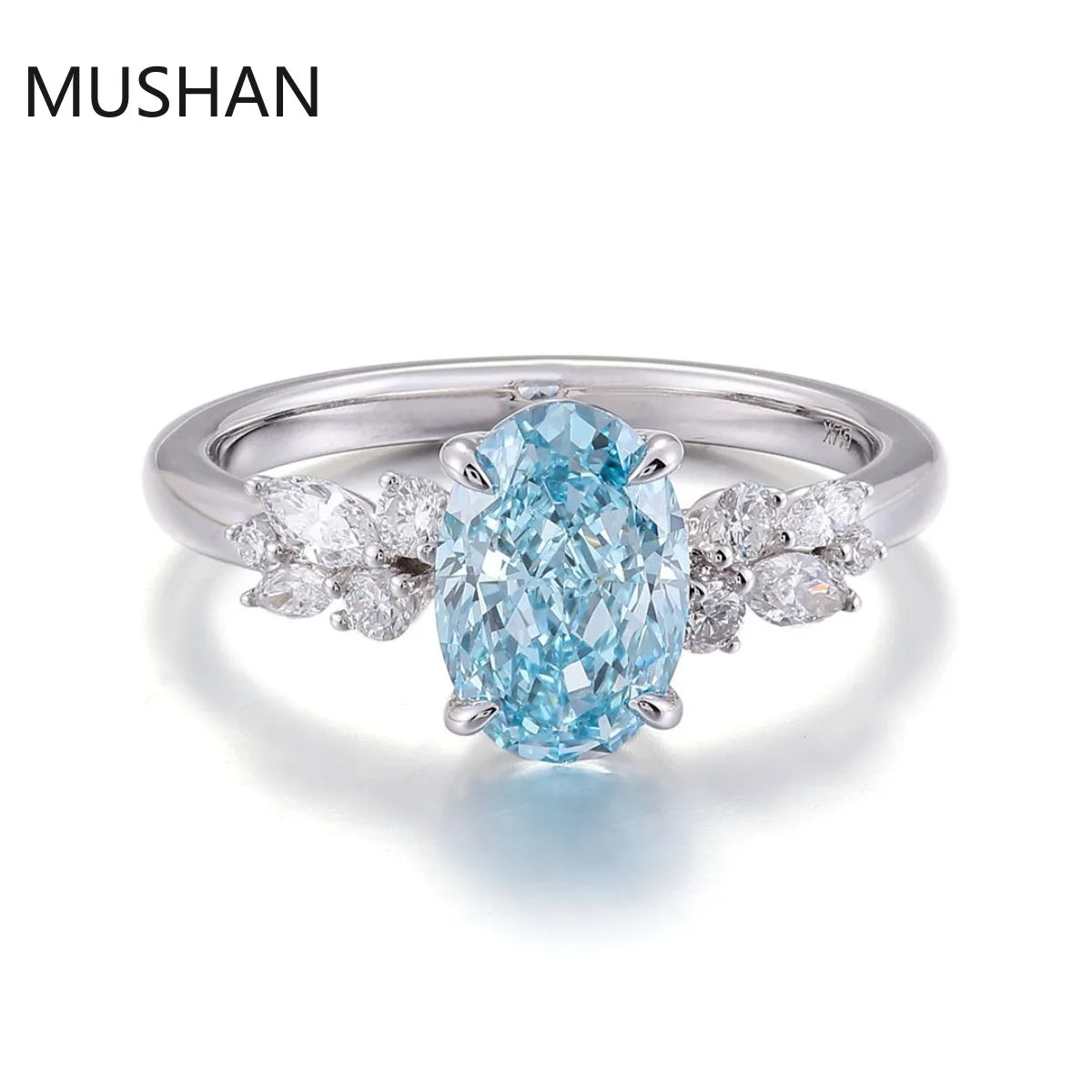 MUSHAN Luxury Custom 14K 18K Gold Rings Band Jewelry With Moissanite Diamond Lab Grown Gemstones Diamond Wedding Ring For Women