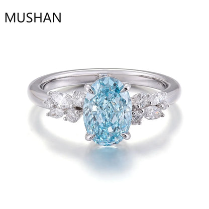MUSHAN Luxury Custom 14K 18K Gold Rings Band Jewelry With Moissanite Diamond Lab Grown Gemstones Diamond Wedding Ring For Women