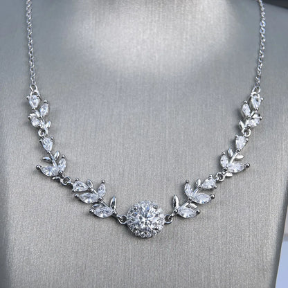 Collar de plata de ley 925 marca MuShan, cadena, moissanita VVS, estilo bohemio festivo para prometida, chapado en oro auténtico de 18 quilates, patente MST
