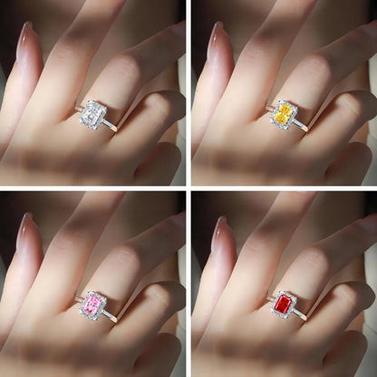 MuShan Jewelry 925 Sterling Silver Ring Wedding Band High Carbon Diamond Modern Style Premium Jewelry Women Rings Fine Jewelry