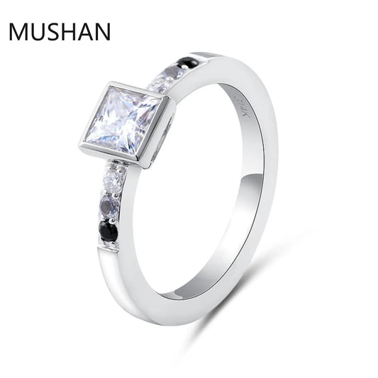 MUSHAN Luxury Custom 14K 18K Gold Rings Band Jewelry With Moissanite Diamond Lab Grown Gemstones Diamond Wedding Ring For Women