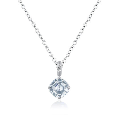 MuShan Jewelry 925 Sterling Silver Necklace Pendant Chain HCD Gemstones Gift Her Statement Jewelry Women Necklaces Jewelry