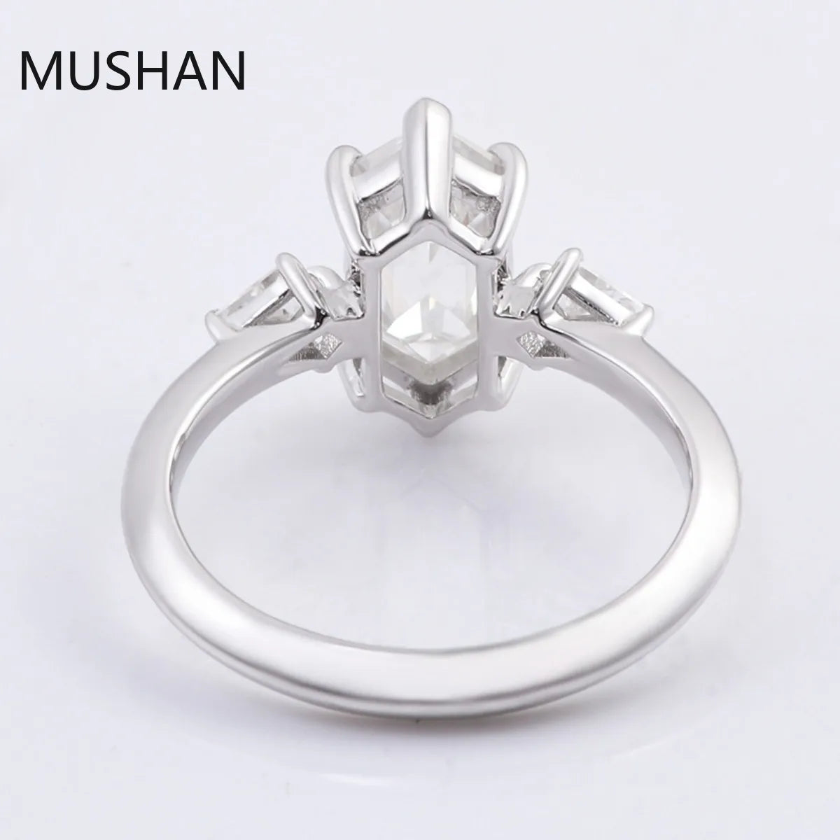 MUSHAN Luxury Custom 14K 18K Gold Rings Band Jewelry With Moissanite Diamond Lab Grown Gemstones Diamond Wedding Ring For Women