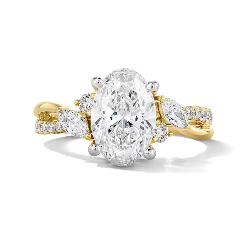 MUSHAN Custom Jewelry 925 Sterling Silver Ring Moissanite D Color VVS Fine Simulated Exquisite Noble Unique Rings Diamond
