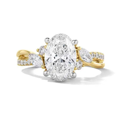 MUSHAN Custom Jewelry 925 Sterling Silver Ring Moissanite D Color VVS Fine Simulated Exquisite Noble Unique Rings Diamond