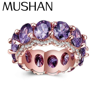 MUSHAN Custom Jewelry 24ct Lab Grown Emerald Ring Band For Women 925 Sterling Silver Rings s925 Wedding Gemstones Fine Jewelry