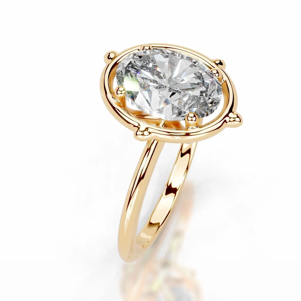 MuShan Designer Jewelry 925 Sterling Silver Ring VVS Moissanite Graduation Ring for Wife 18K Real Gold Plated MST Patent Rings