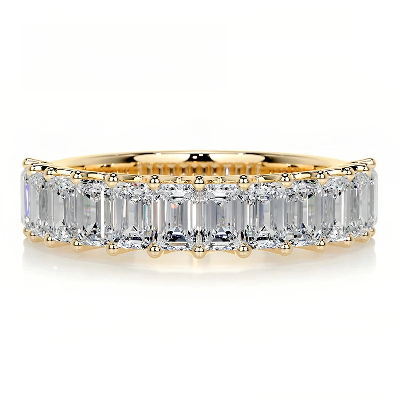 Bague en argent sterling 925 de la marque MuShan, bague en moissanite avec certificat GRA pour femme, plaquée or 18K, bagues brevetées MST GRA