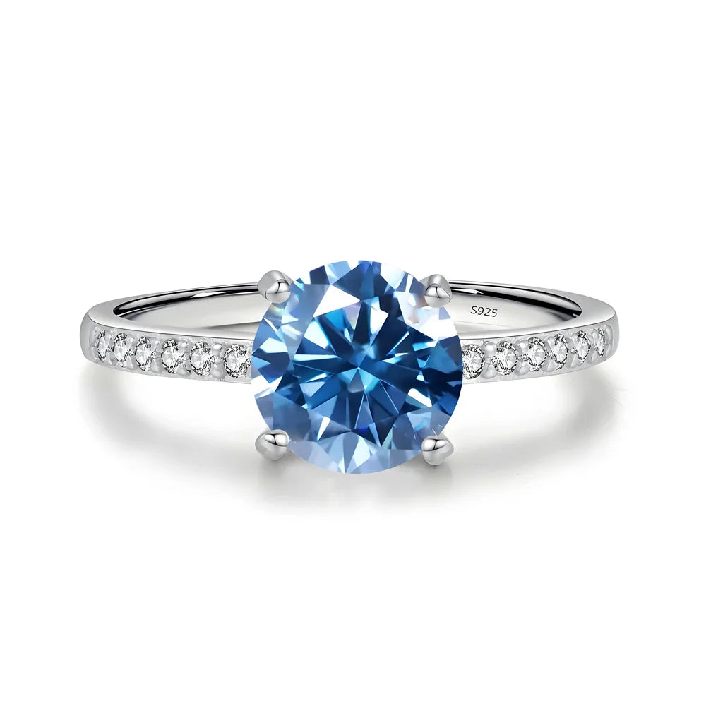MuShan Jewelry 925 Sterling Silver Ring Wedding Band High Carbon Diamond Vintage Style Modern Style Women Rings Fine Jewelry