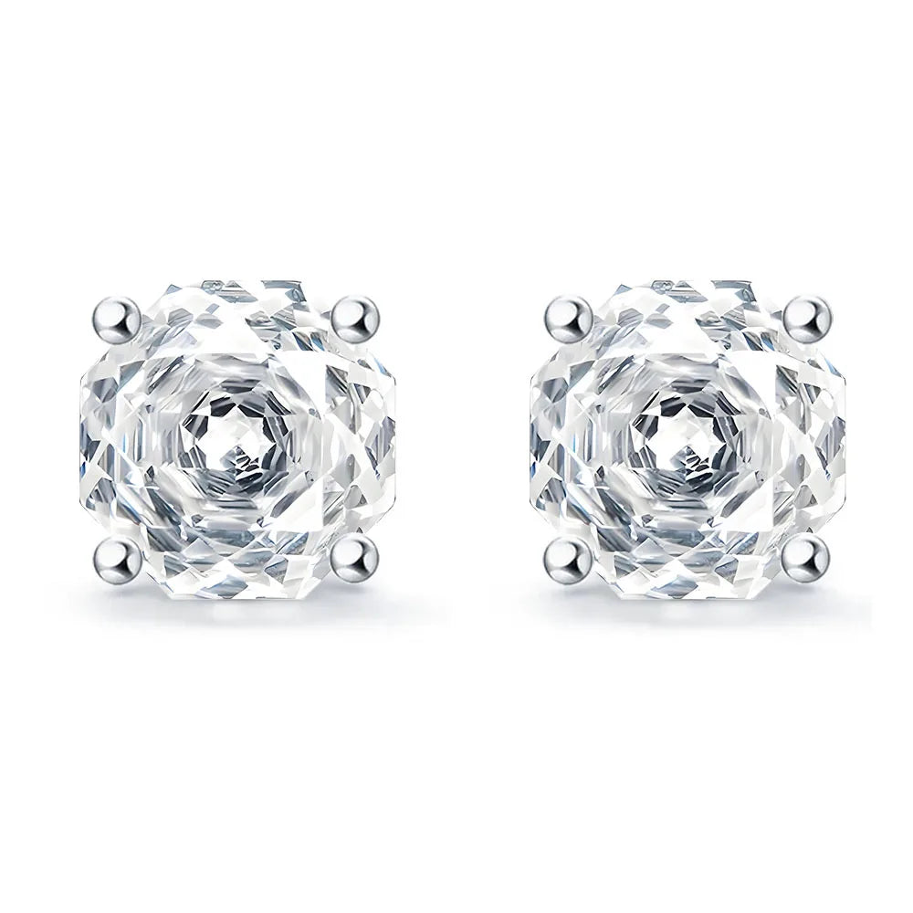 MuShan Jewelry 925 Sterling Silver Stud Earrings Dangle HCD Gemstones Engagement Party Premium Jewelry Women Earring Fine Jewelr